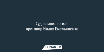 Суд оставил в силе приговор Ивану Емельяненко