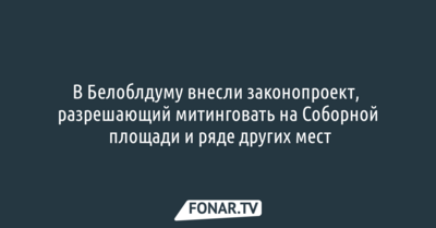 В облдуму внесли законопроект, разрешающий митинговать на Соборной площади в Белгороде и в других местах