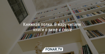 Книжная полка. В жару читаем книги о зиме и снеге