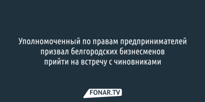 Белгородский бизнес-омбудсмен: «Виноваты неэффективные сотрудники минэкономразвития»