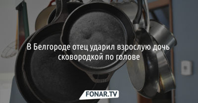 В Белгороде отец ударил взрослую дочь сковородкой по голове